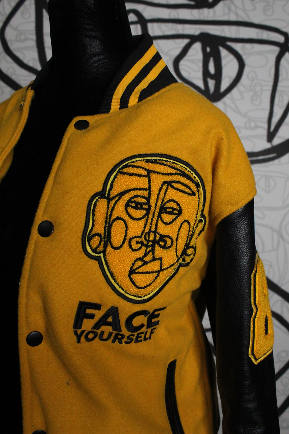 Thumbnail: 'Face Yourself' Letterman Jacket (PREORDER)