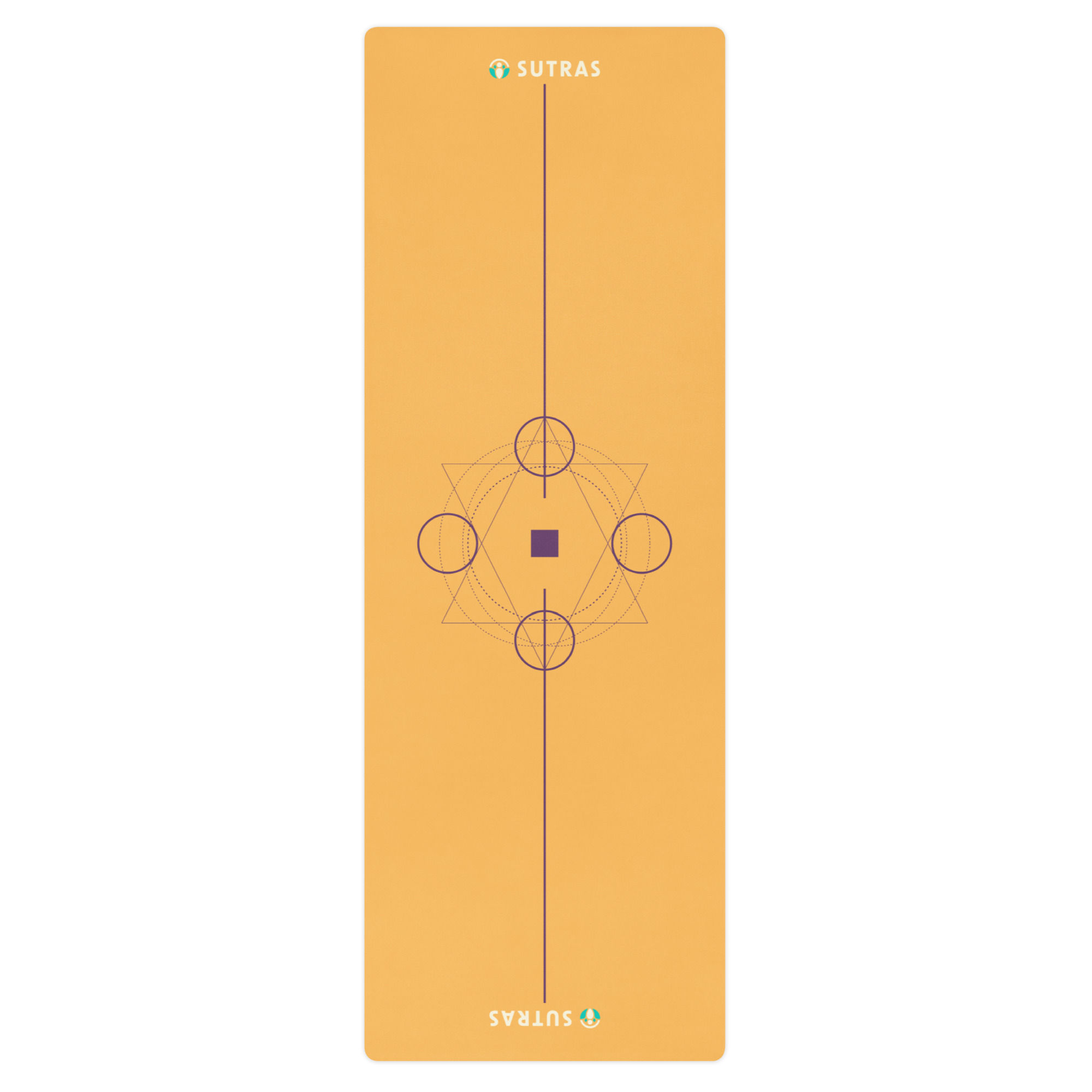 Sutras Sacred Geometry Collection Premium Yoga Mat - Microsuede Top | Non-Slip
