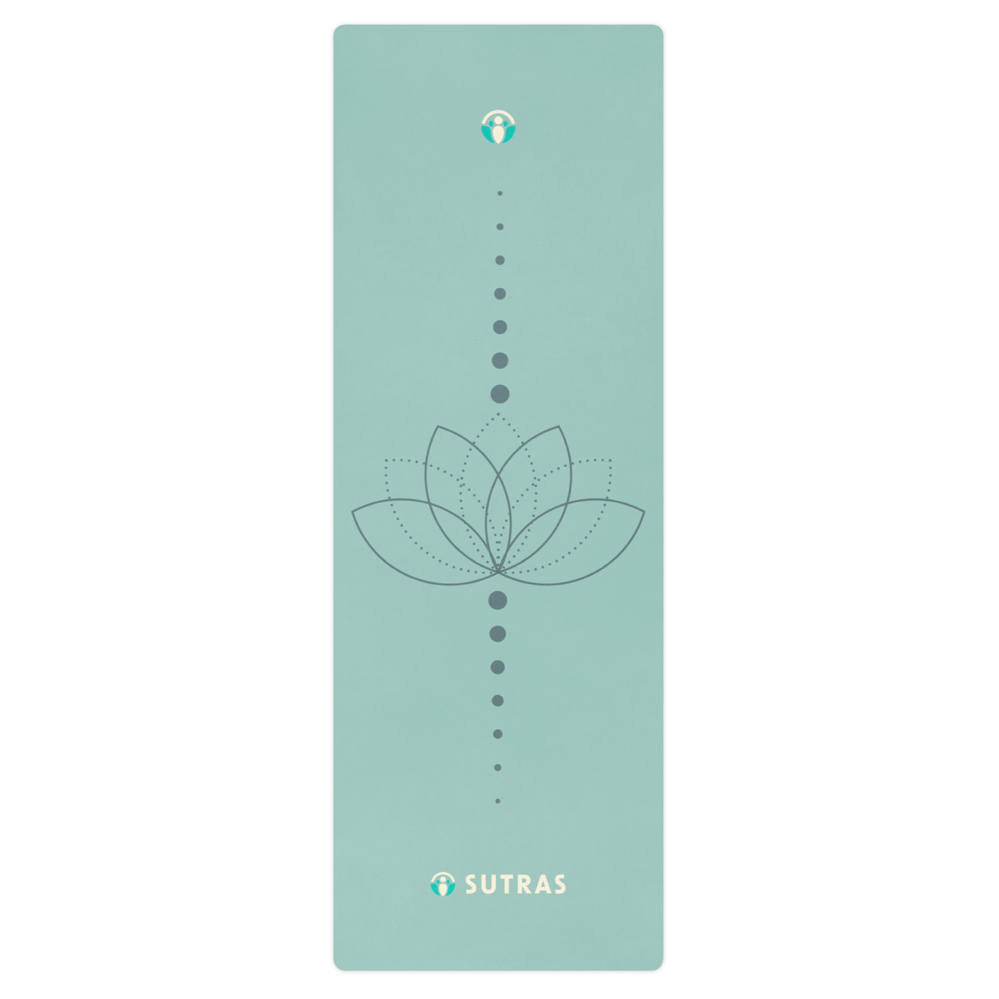 Sutras Lotus Light Negative- Premium Yoga Mat - Microsuede Top | Non-Slip Bottom