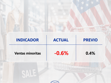 Las ventas minoristas en EE. UU. cayeron en julio de 2026
