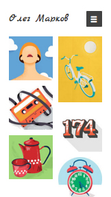 Дизайн website templates – Портфолио иллюстратора
