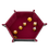 Miniature : Piste de Dés Hexagonale en Velours Rouge JdrCorner
