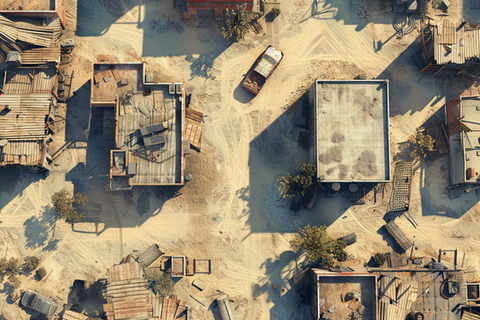 BattleMap Post-Apocalyptique Desert