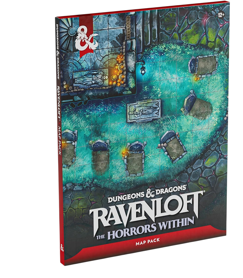 Ravenloft The Horrors Within Map Pack pour Donjons & Dragons, pack de cartes de combat horrifiques pour les Domaines de l’Effroi.