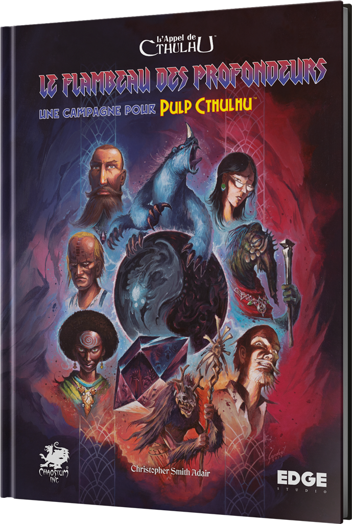 Le Flambeau des Profondeurs campagne Pulp Cthulhu livre de jeu de role horreur lovecraft