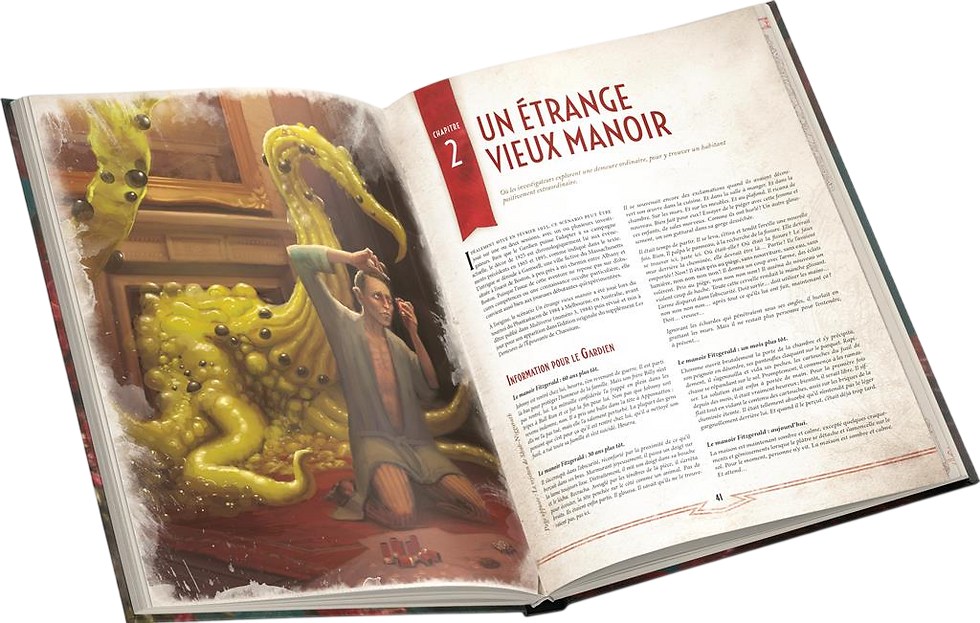 Miniature : Page intérieure Les Demeures de l’Épouvante L’Appel de Cthulhu scénario Un étrange vieux manoir