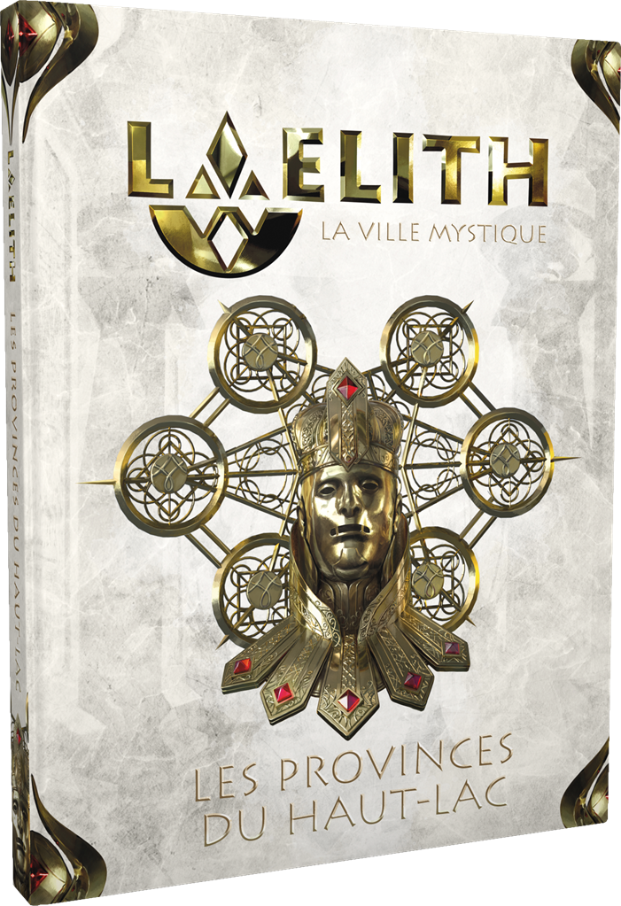 Couverture du supplément Laelith : Les Provinces du Haut-Lac – exploration des régions à l’est de la ville mystique