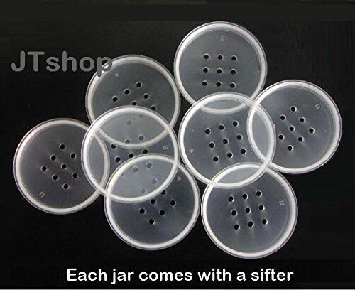 Thumbnail: 10ml THICK WALL Clear Plastic Jar - with Sifter