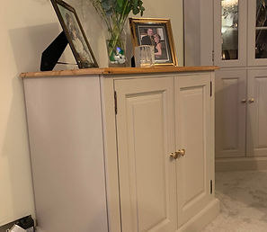 Cabinet painted with Cathedral Taupe Fusion Mineral paint