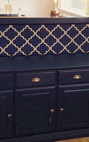 Dresser handpainted with Midnight Blue Fusion Mineral Paint