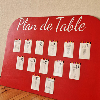 plan de table de mariage