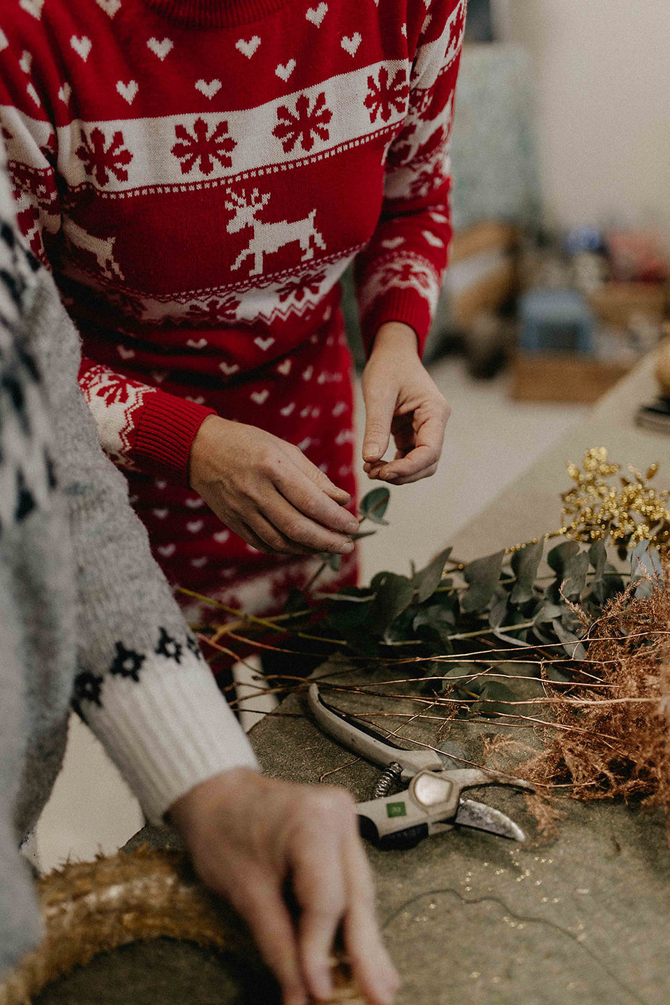 atelier couronne de noël 