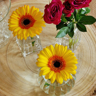 décoration de mariage centre de table et fleurs