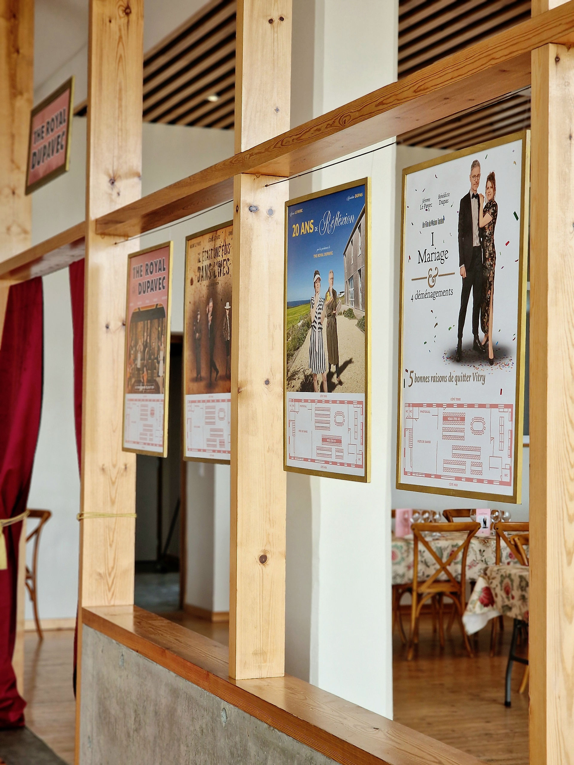 décoration de mariage affiche cinéma