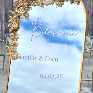 miroir de bienvenue vue mer