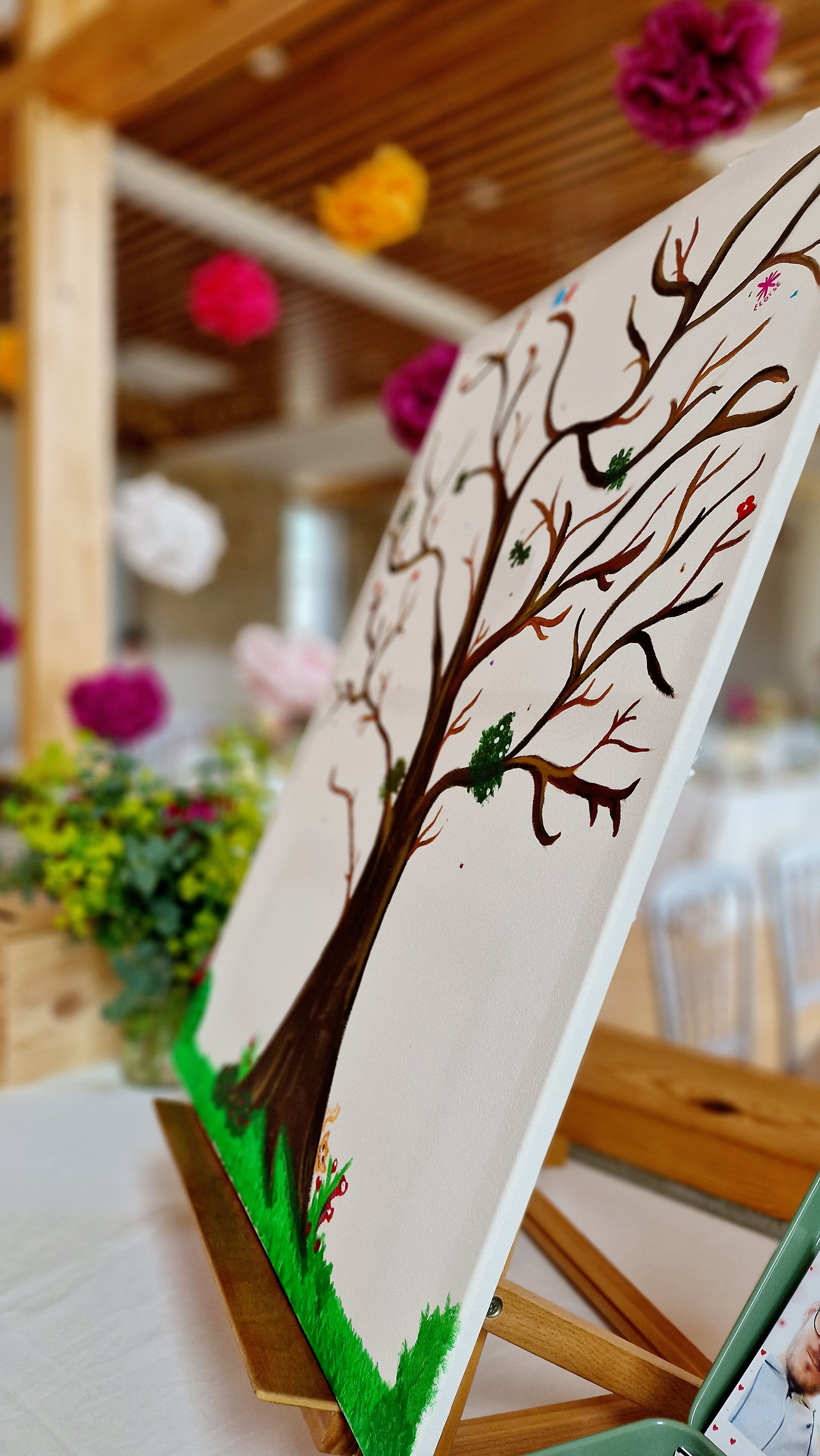 arbre décoration fleurie de mariage