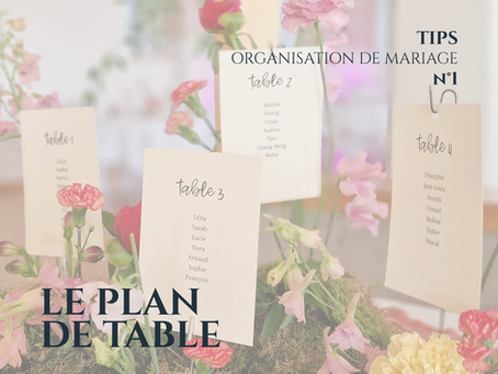 organisation de mariage : 7 conseils pour réussir son plan de table
