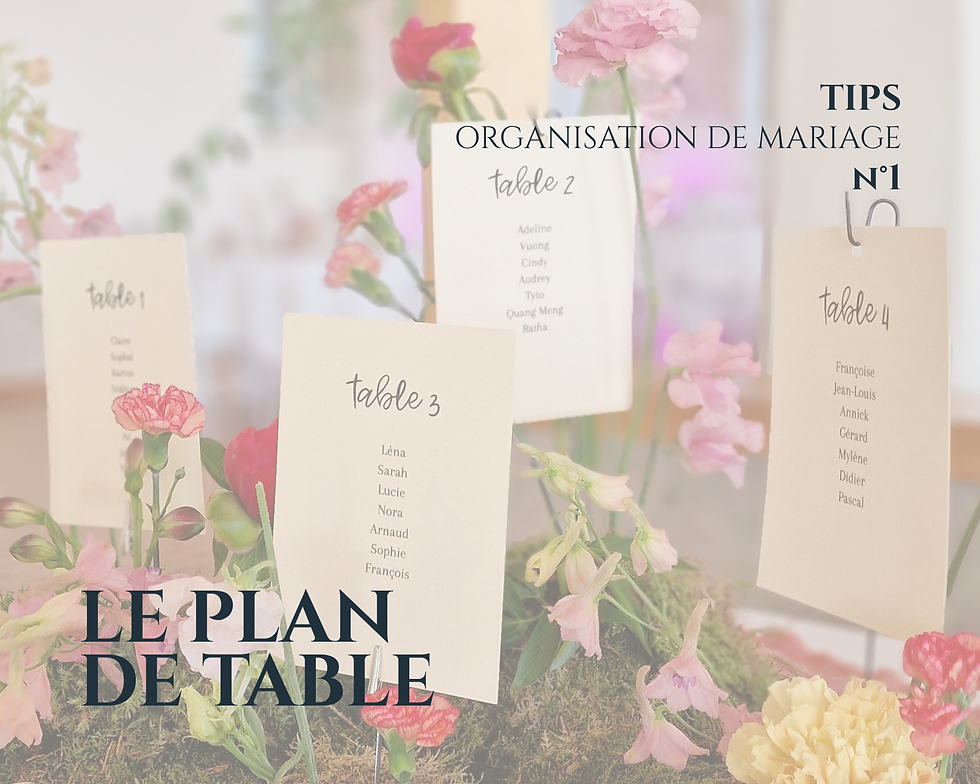 organisation de mariage : 7 conseils pour réussir son plan de table