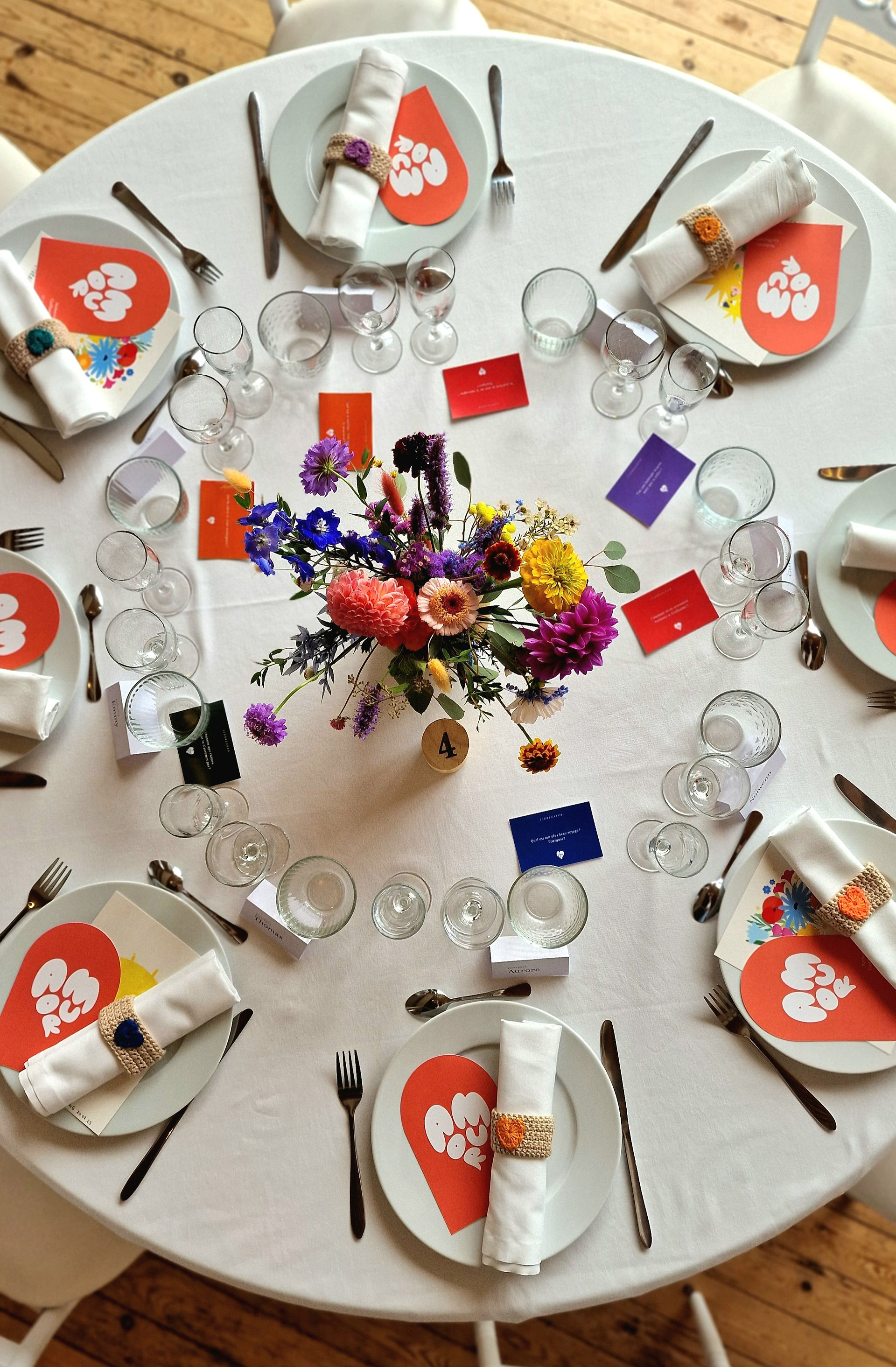 vaisselle de mariage
