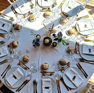 décoration de table de mariage ronde