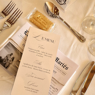 dressage de table de mariage