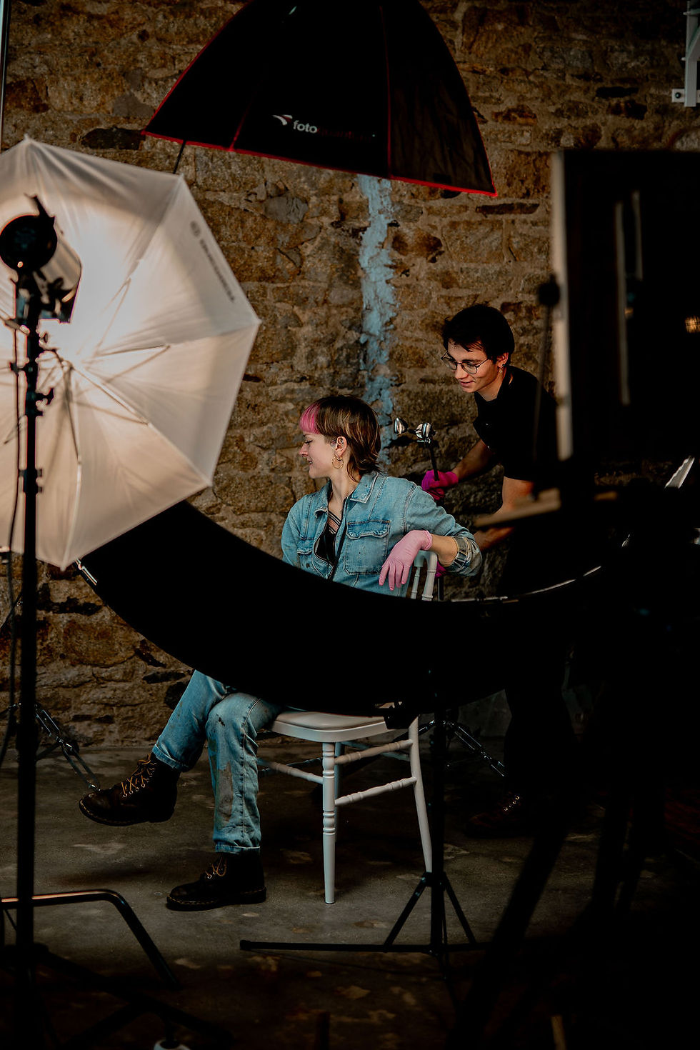 Mise en place shooting au collodion humide