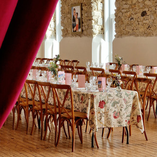 décoration de mariage tables