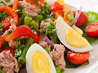 Salade de printemps au thon frais