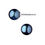 Thumbnail: Links of London Effervescence Large Black Pearl Stud Earrings