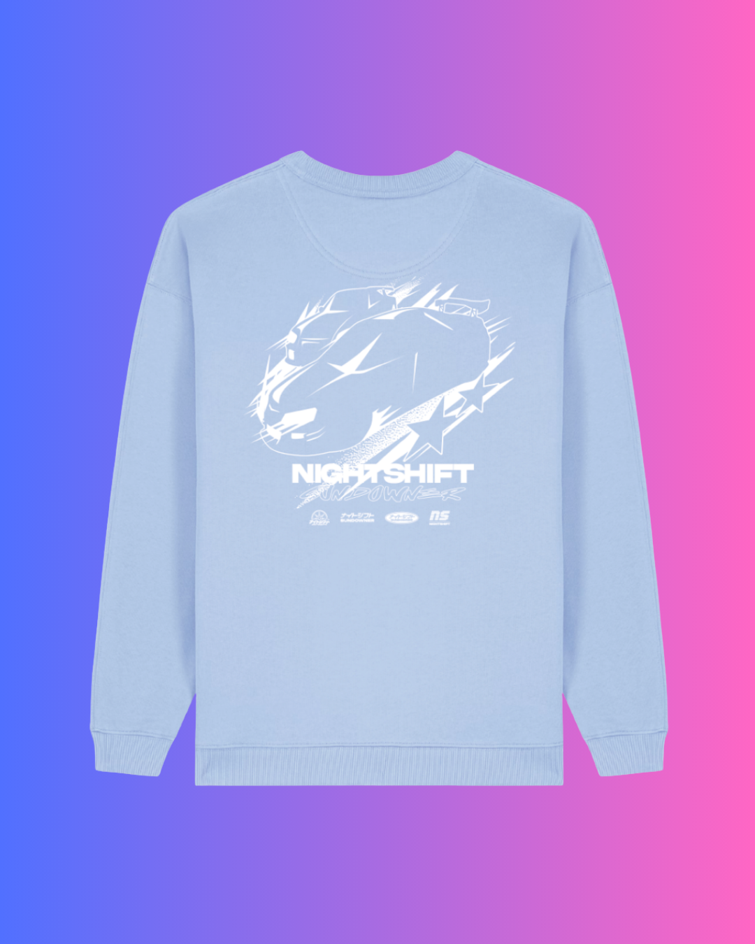 NIGHT SHIFT RX-7 ICE BLUE Long Sleeve