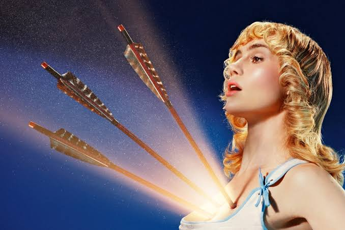 A clip of the "Back in Love" single cover - photo by Miles Aldridge