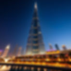 Create an image of the burj khalifa at night.jpg