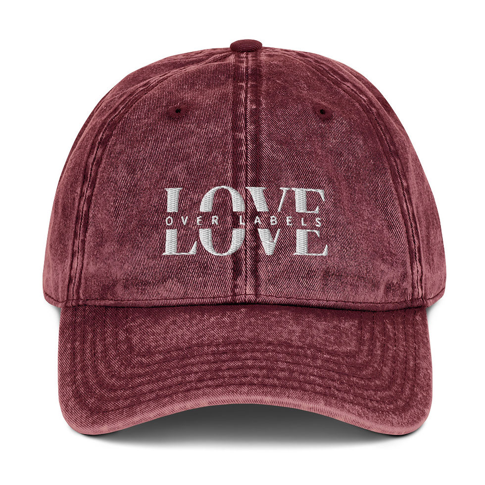 Thumbnail: Love Over Labels Vintage Dad Hat