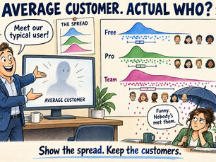 Beyond bar charts, Part II: The customers hiding behind the average