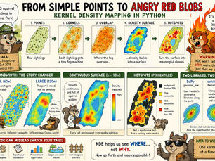 From Simple Points to Angry Red Blobs: Kernel Density Mapping in Python