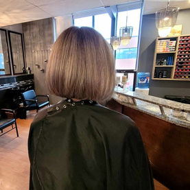 Grey hair transition