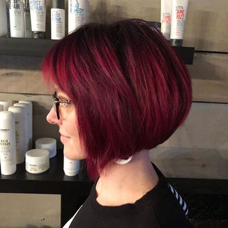 Deep Red Bob by Ana at Fluid3