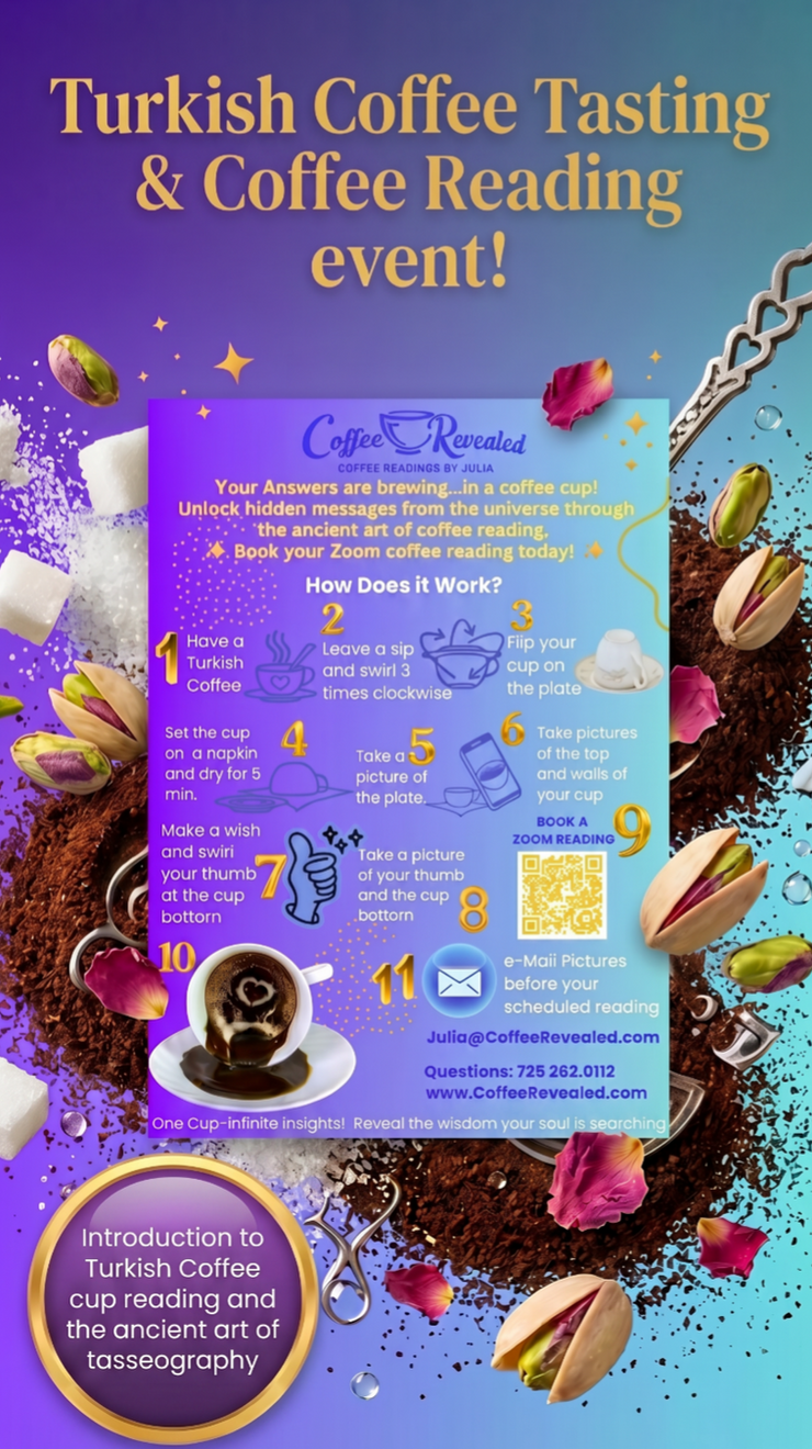 Turkish Coffee Cup Reading Invitation