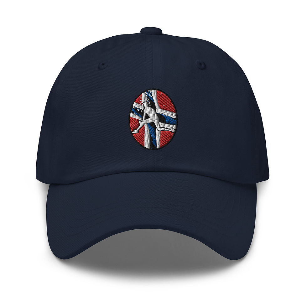 Thumbnail: Casper Ruud Tennis Norway Flag Racquet Silhouette Classic Adjustable Hat