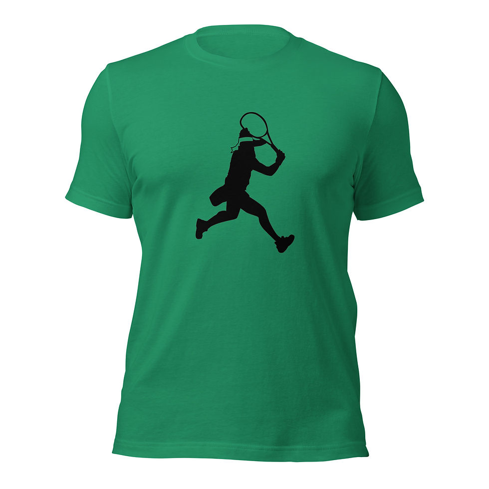Thumbnail: Ons Jabeur Tennis Black Silhouette Unisex Cotton Short Sleeve Shirt