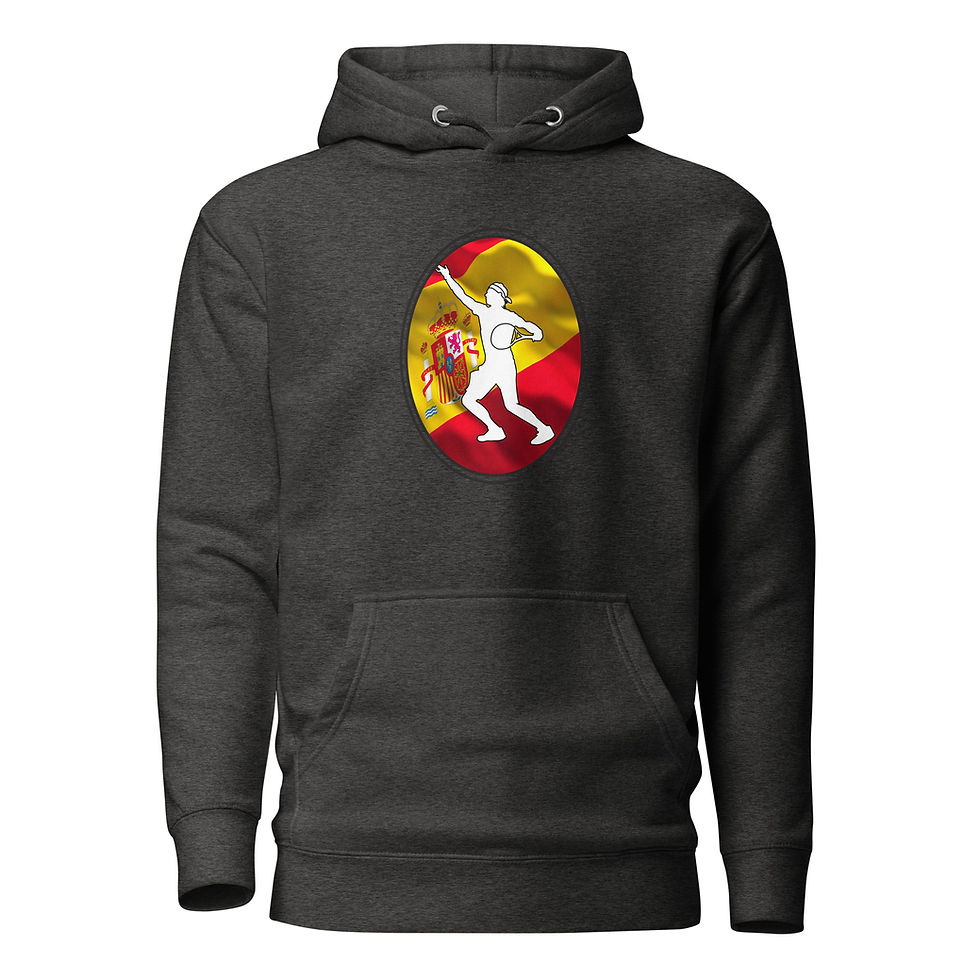 Thumbnail: Rafa Nadal Tennis Spain Flag Racquet Silhouette Unisex Hoodie