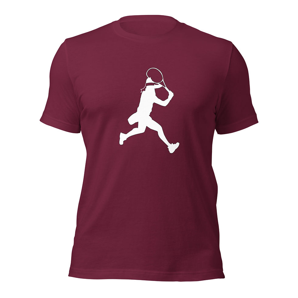 Thumbnail: Ons Jabeur Tennis White Silhouette Unisex Cotton Short Sleeve Shirt