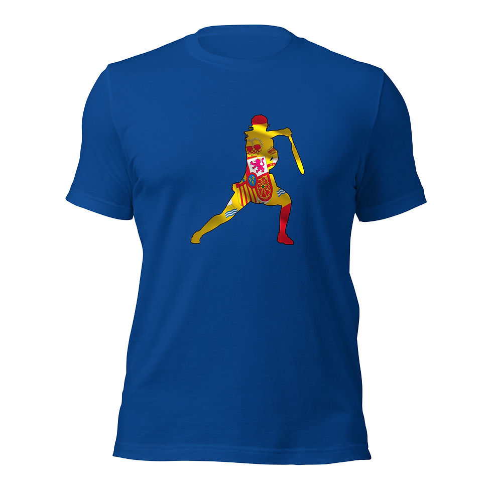 Thumbnail: Paula Badosa Tennis Spain Flag Silhouette Unisex Cotton Short Sleeve Shirt