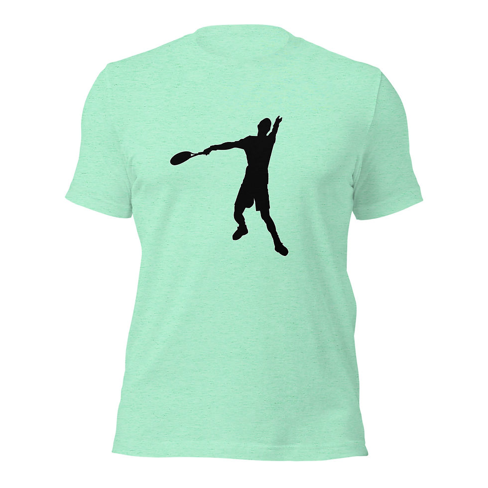 Thumbnail: Andy Murray Tennis Black Silhouette Cotton Short Sleeve Shirt