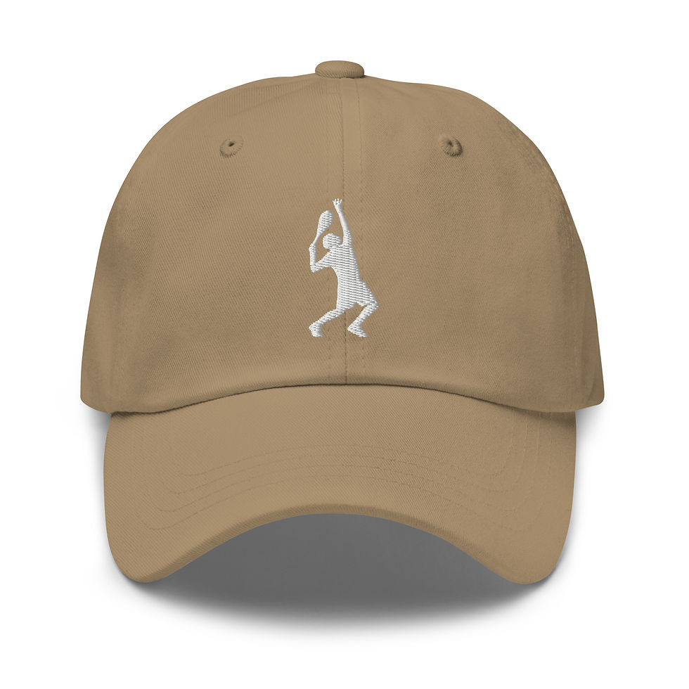Thumbnail: Roger Federer Tennis White Silhouette Classic Adjustable Hat