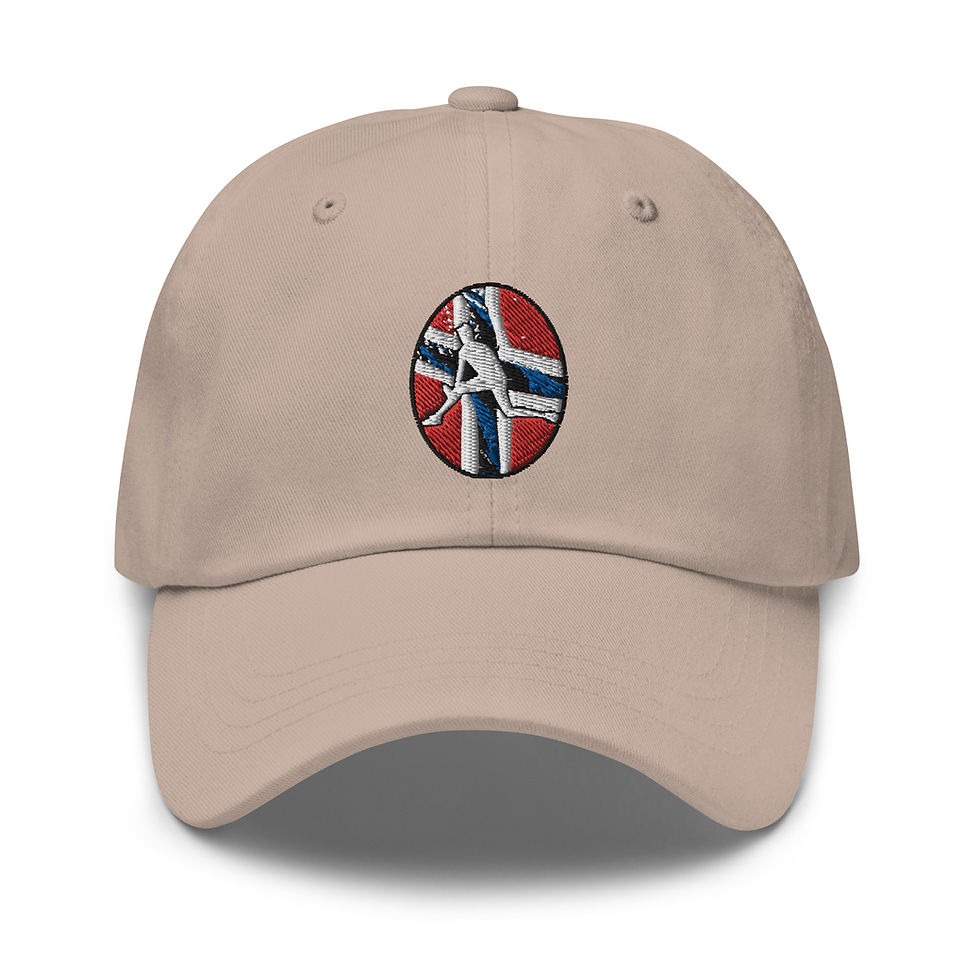 Thumbnail: Casper Ruud Tennis Norway Flag Racquet Silhouette Classic Adjustable Hat