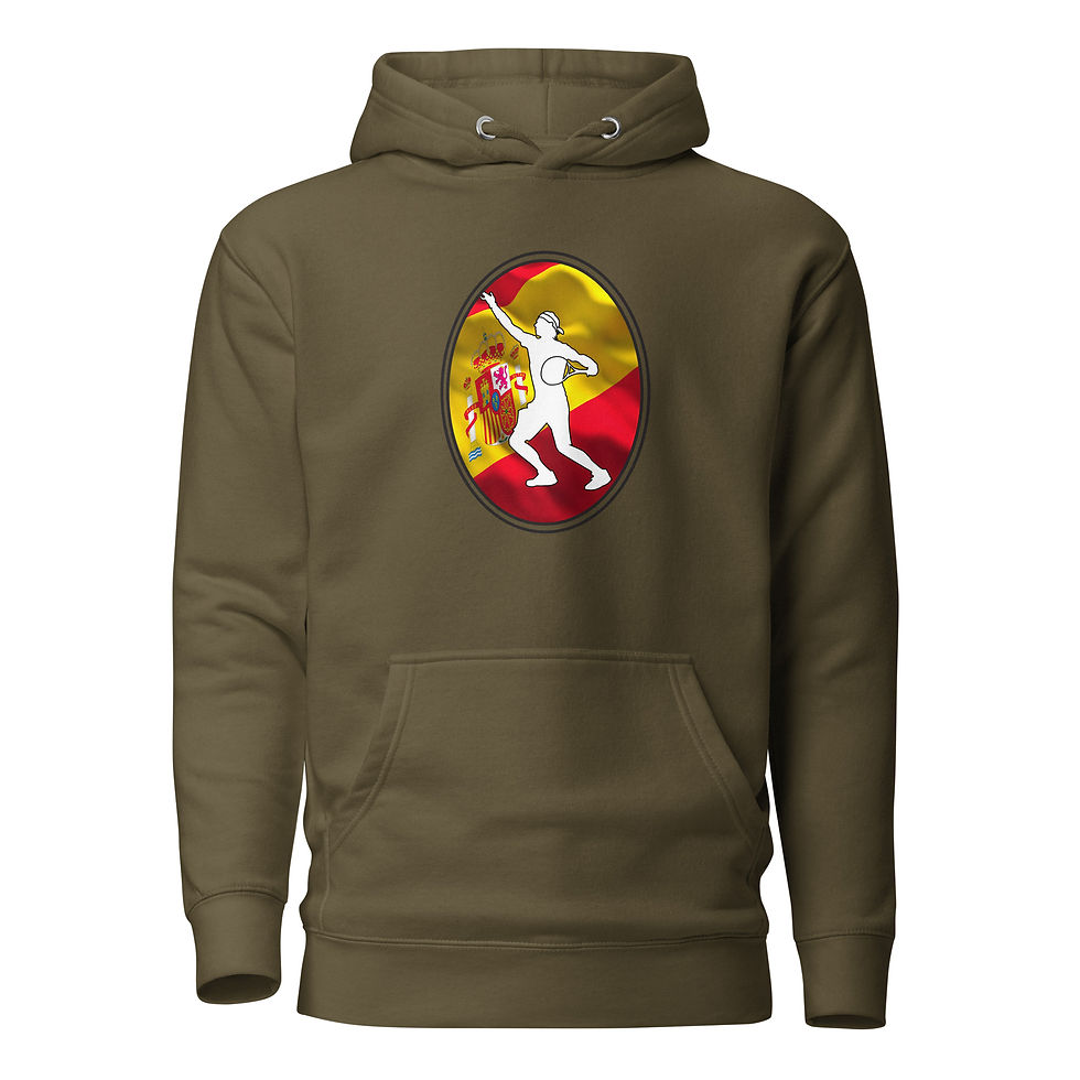 Thumbnail: Rafa Nadal Tennis Spain Flag Racquet Silhouette Unisex Hoodie