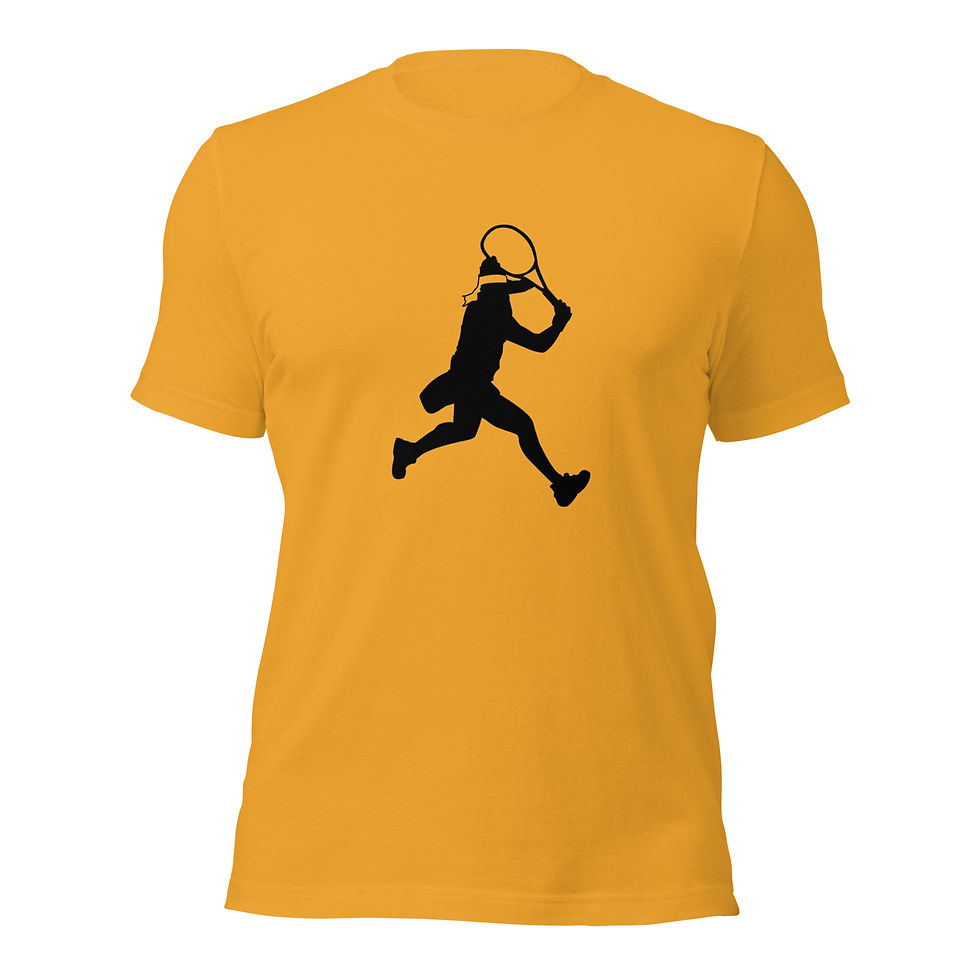 Thumbnail: Ons Jabeur Tennis Black Silhouette Unisex Cotton Short Sleeve Shirt