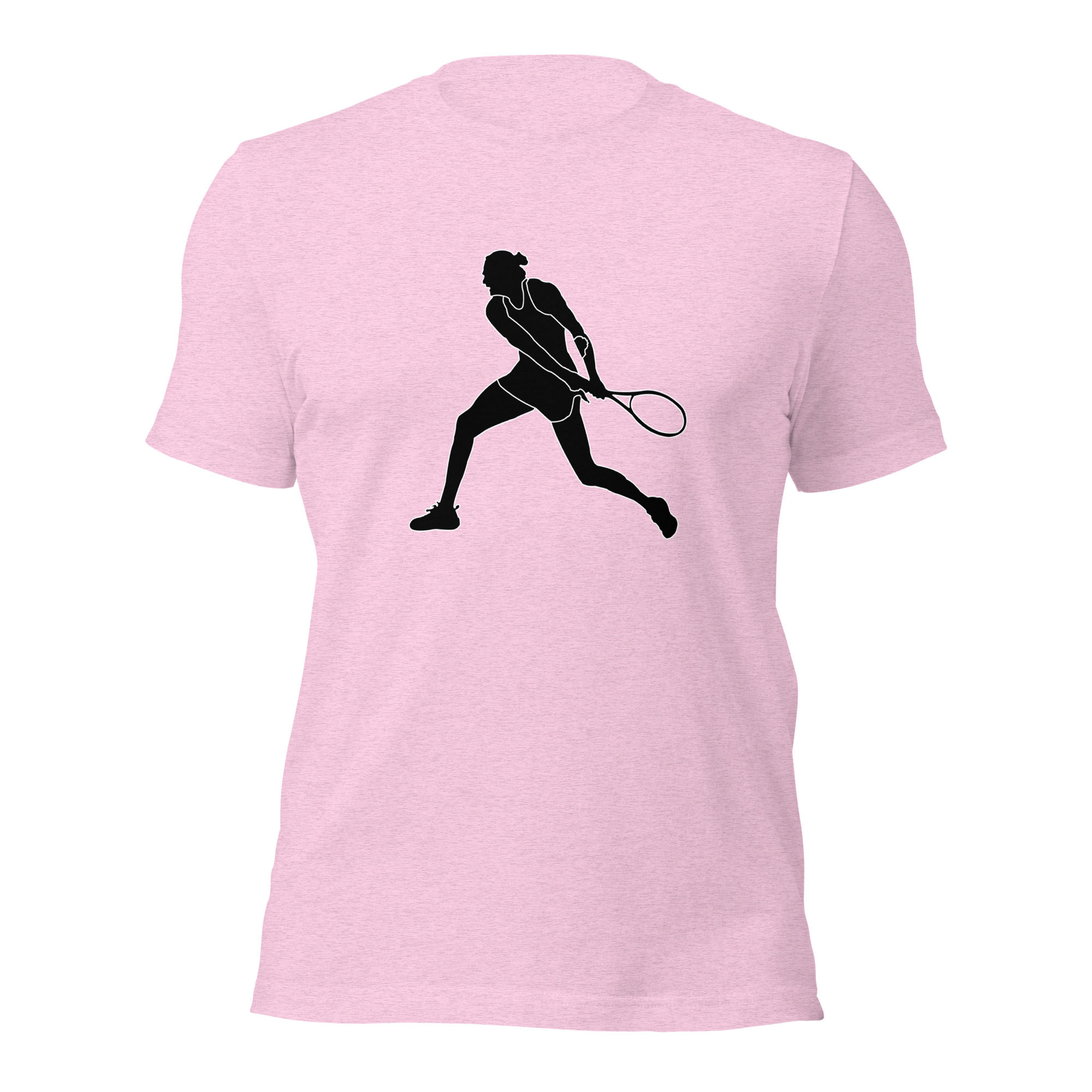 Aryna Sabalenka Tennis Black Silhouette Cotton Short Sleeve Shirt