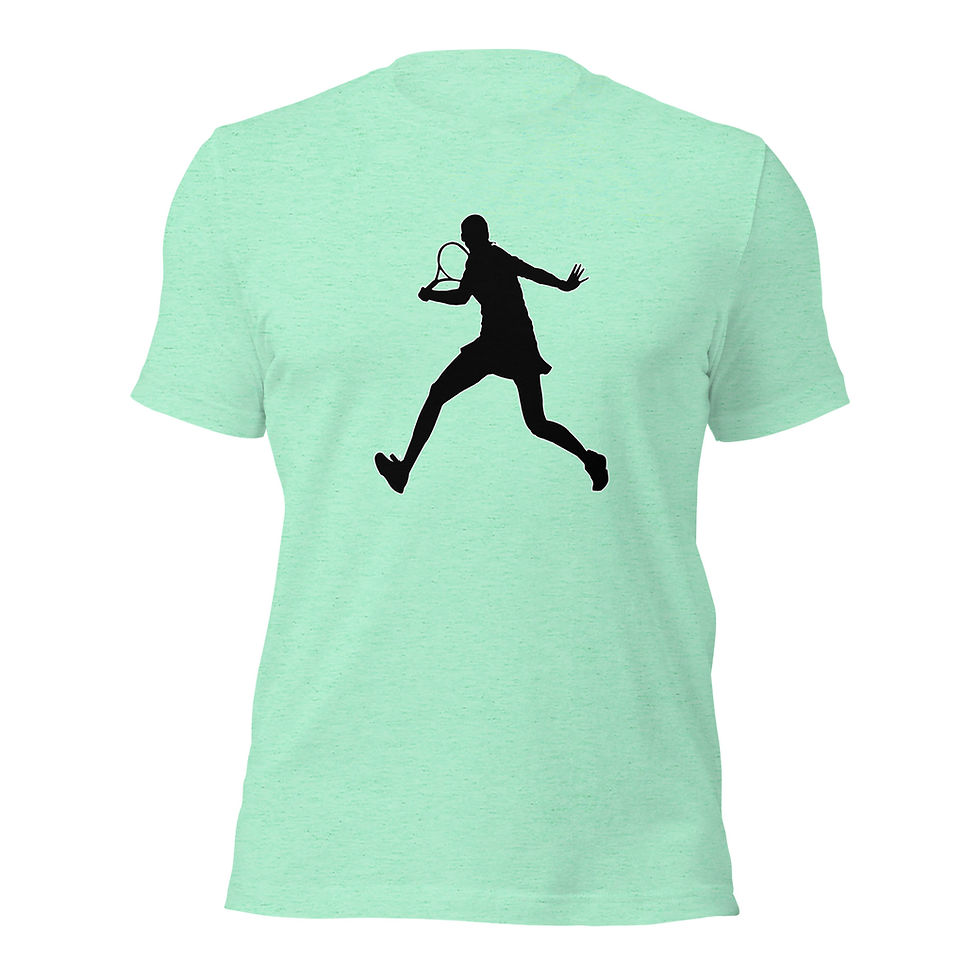 Thumbnail: Elena Rybakina Tennis Black Silhouette Cotton Short Sleeve Shirt